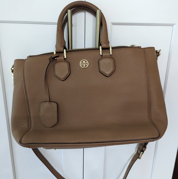 Tory Burch robinson pebbled square tote - Picture 1 of 2